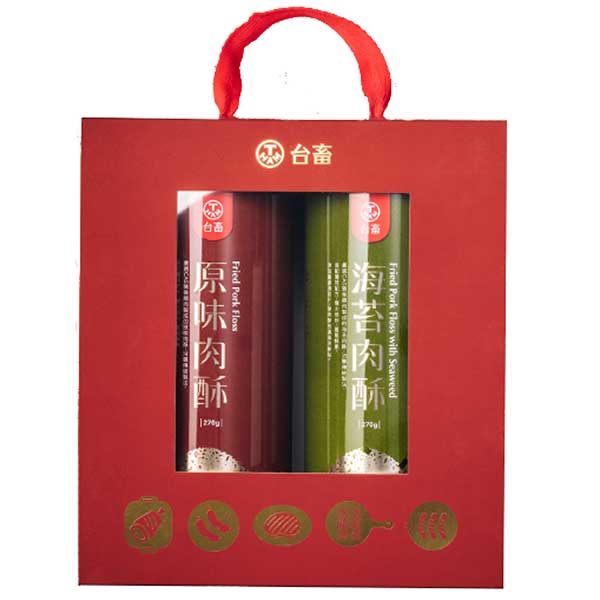 台畜經典肉酥兩入手提禮盒 3